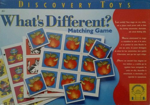 What's Different? Matching game box art