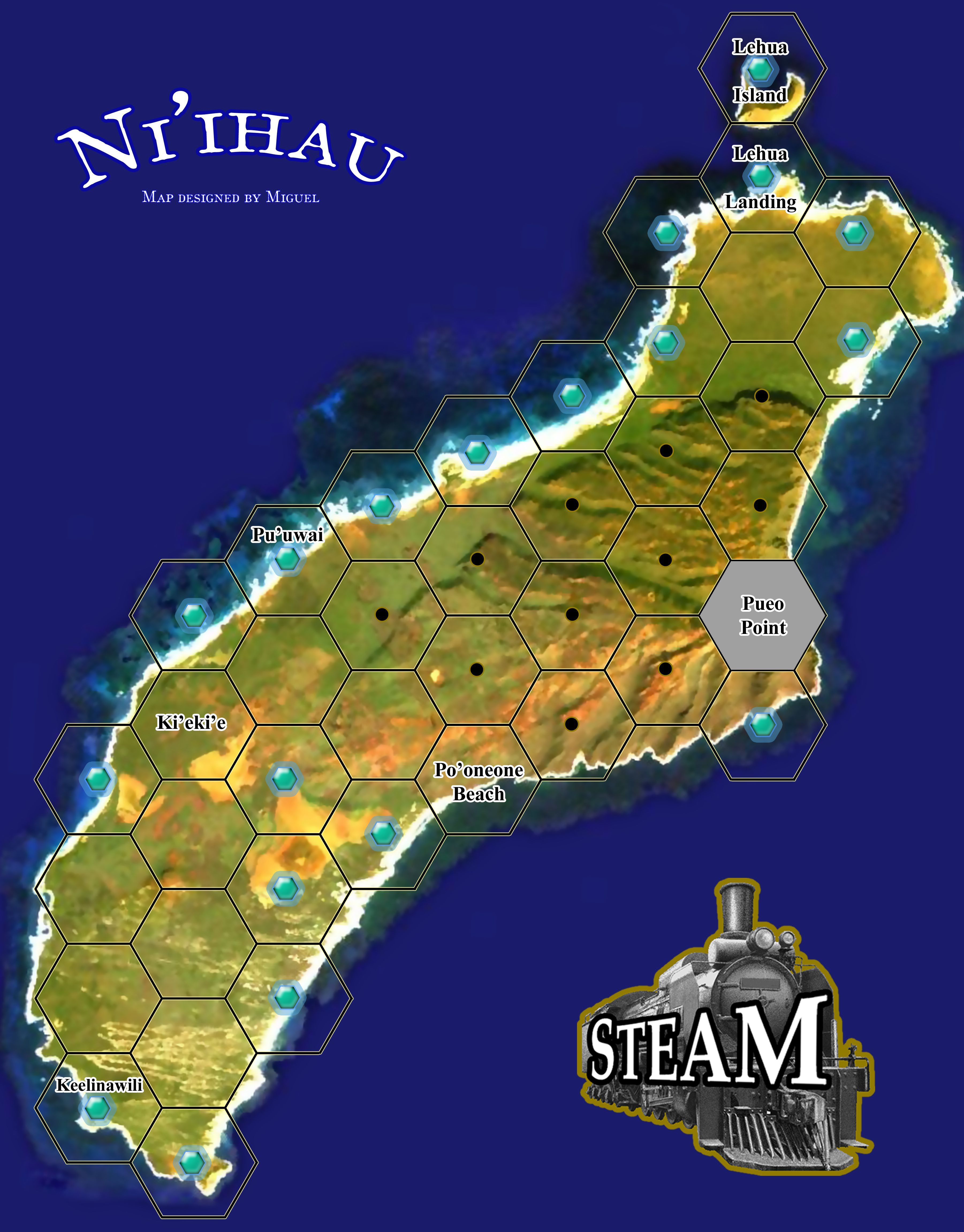 Ni'ihau: A Solitaire map for Steam (fan expansion for Steam) box art