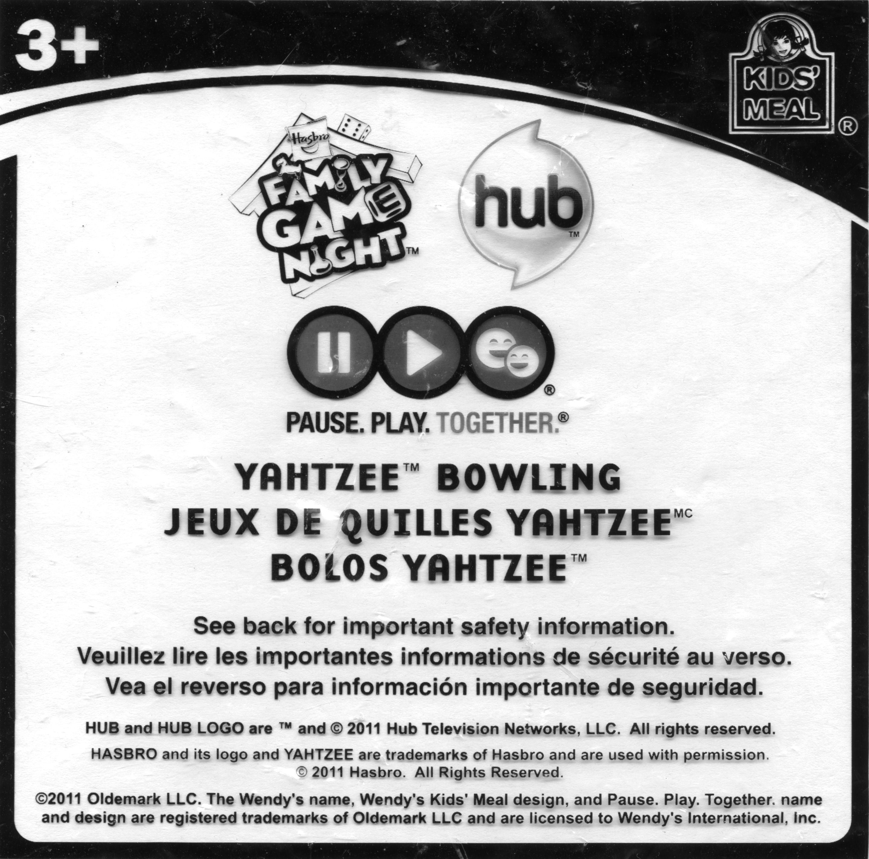 Yahtzee Bowling box art
