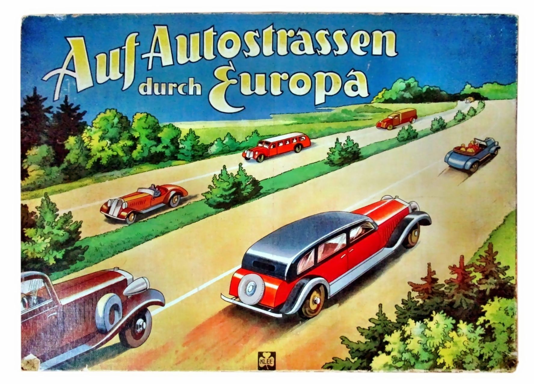 Auf Autostrassen durch Europa box art
