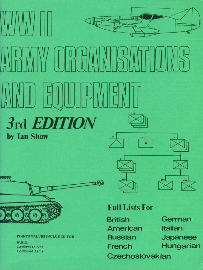 Coperta WWII Army Organisations and Equipment