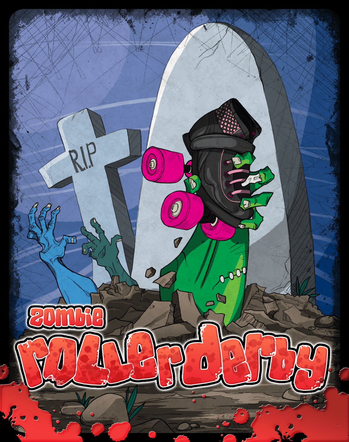 Zombie Roller Derby doboz