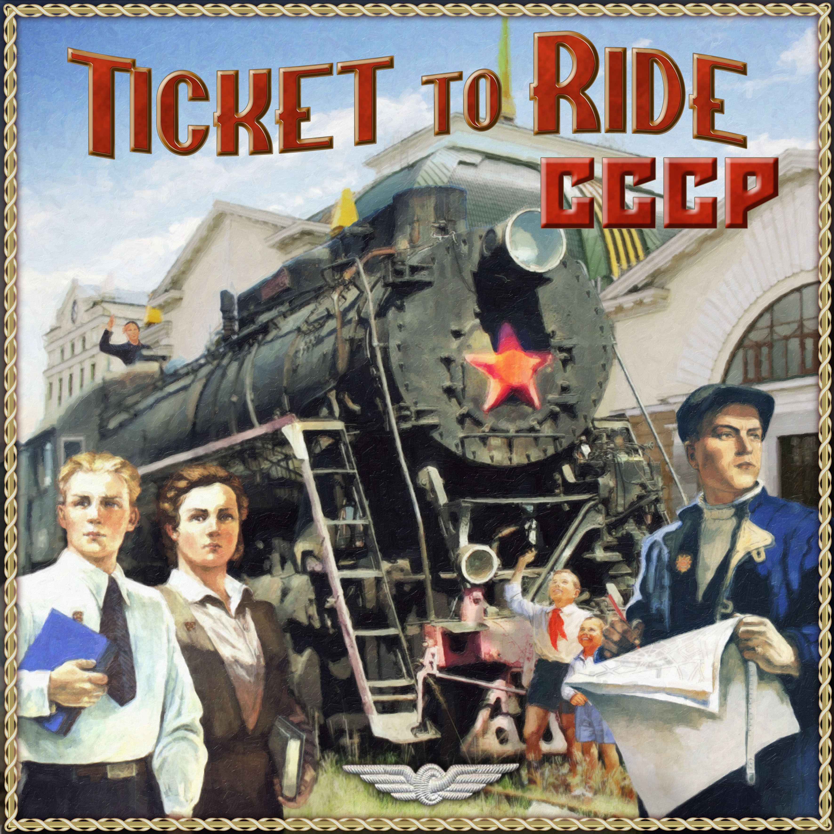 USSR (fan expansion for Ticket to Ride) box art
