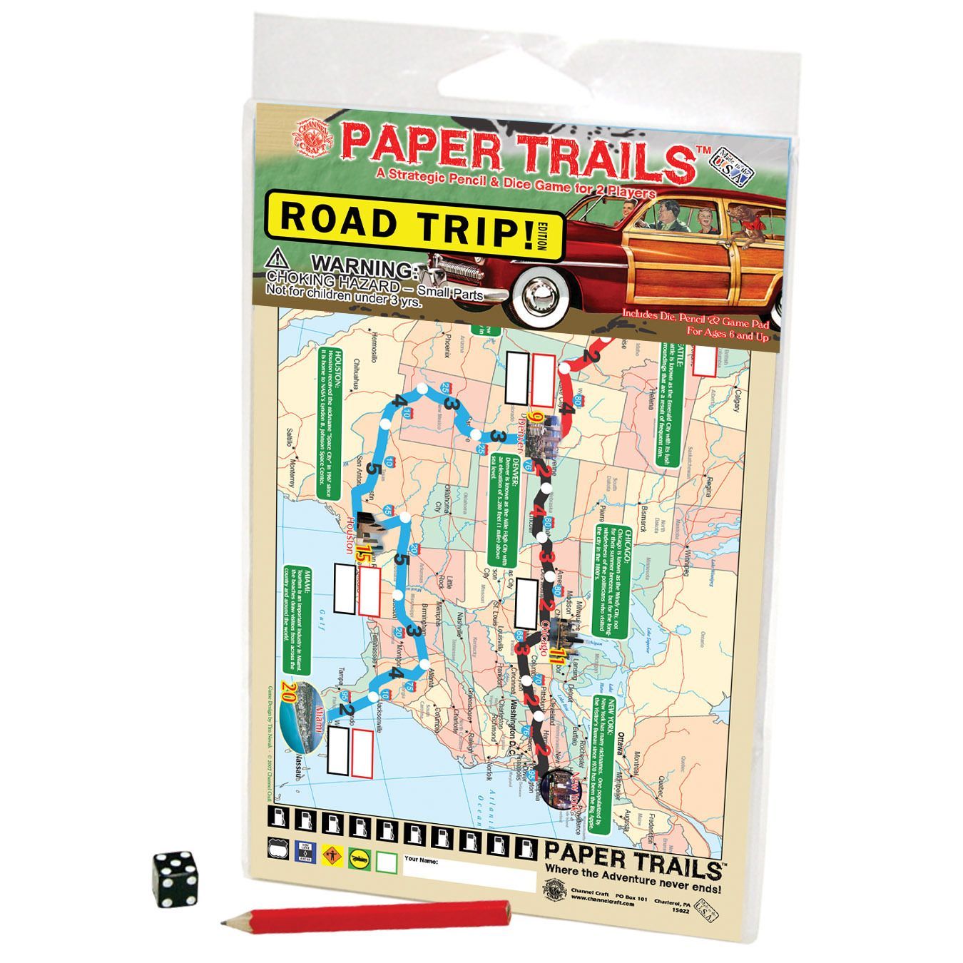 Paper Trails: Road Trip! box art
