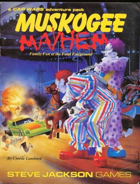 Muskogee Mayhem, a Car Wars adventure pack doboz