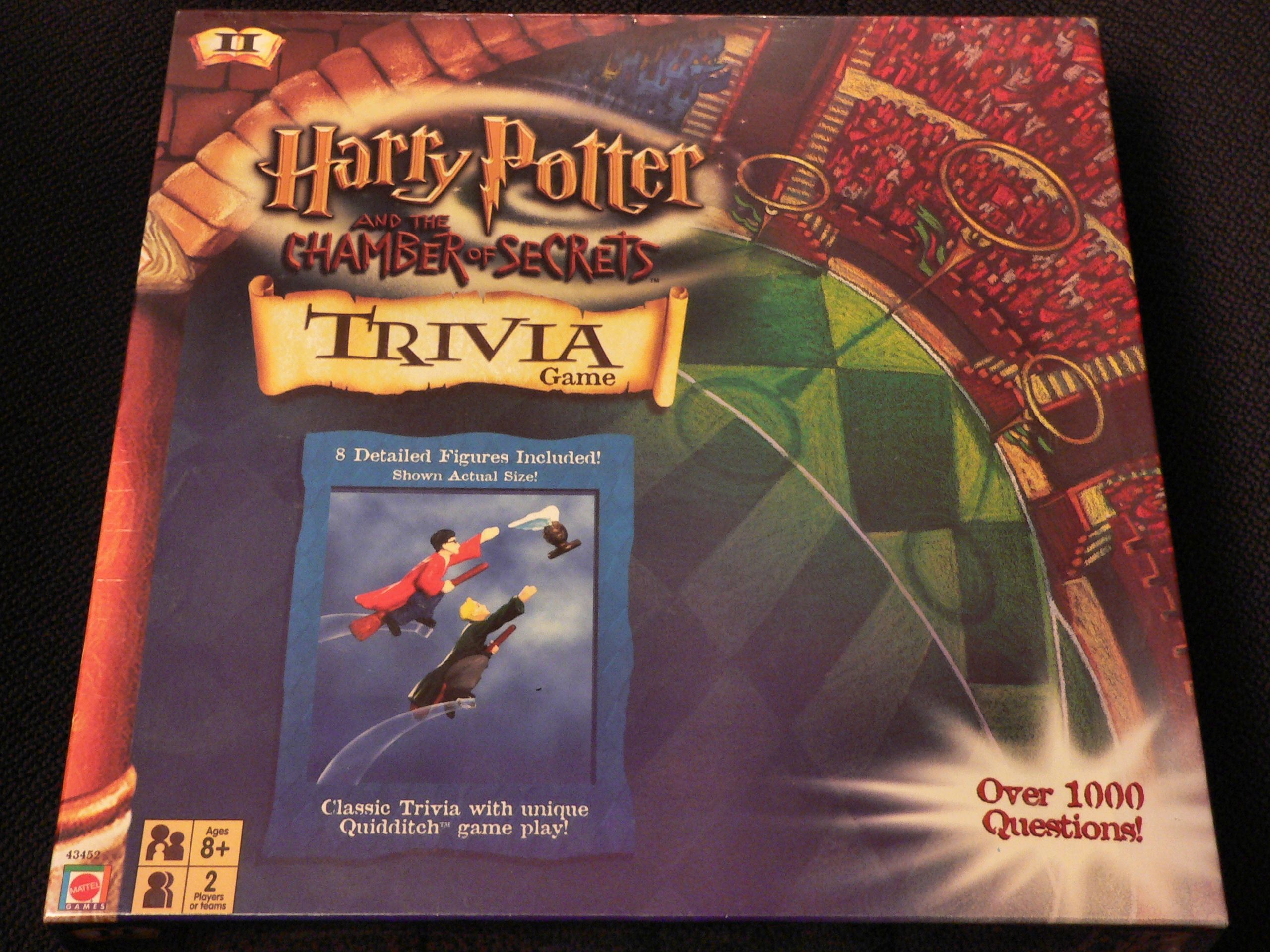 Harry Potter and the Chamber of Secrets Trivia Game box art
