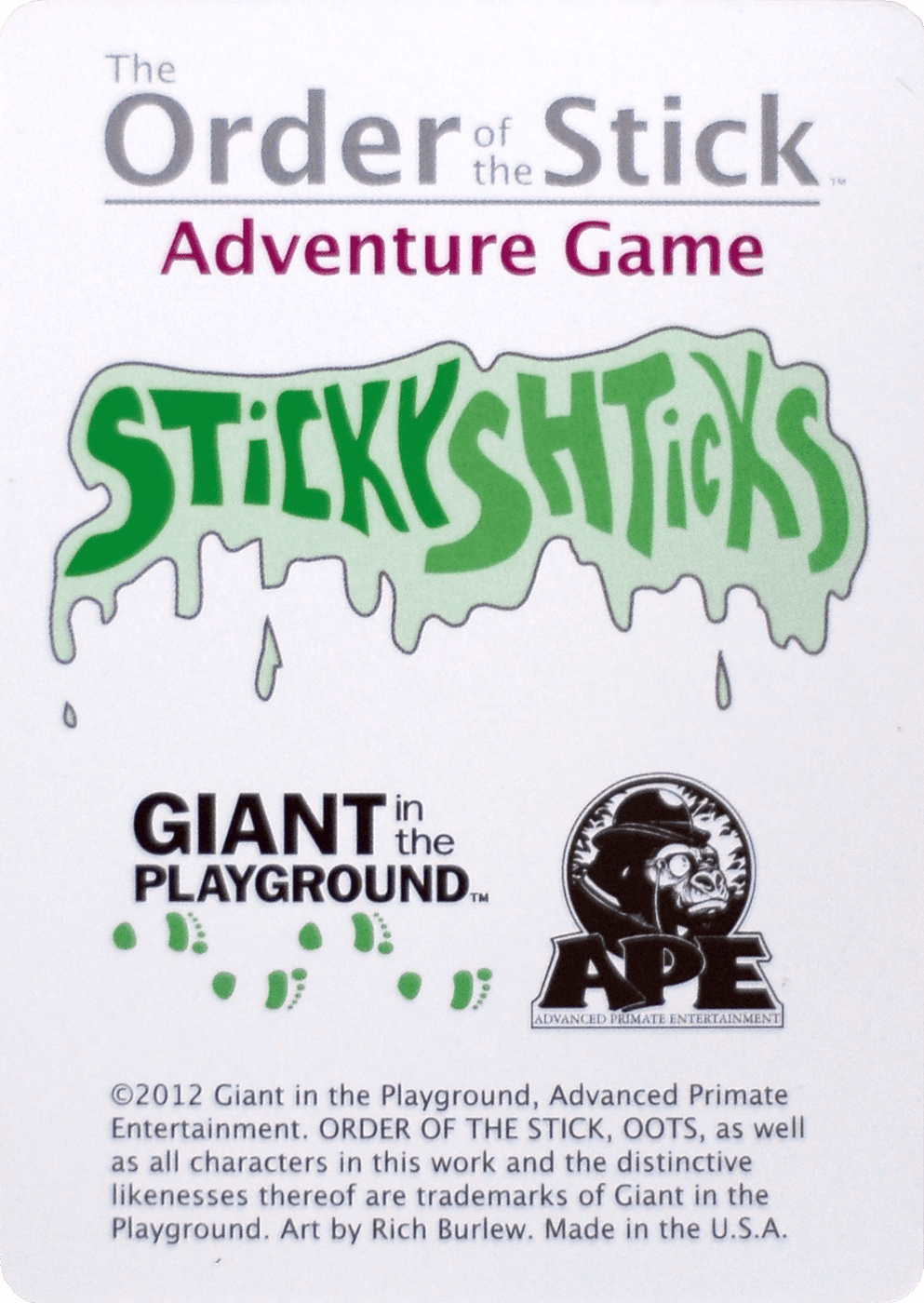 Coperta Order of the Stick Adventure Game: Sticky Shticks