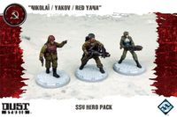 Dust Tactics: SSU Hero Pack – "Nikolaï / Yakov / Red Yana"
