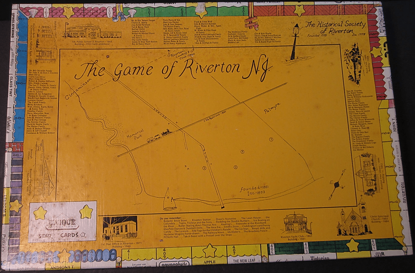 The Game of Riverton, N.J. box art