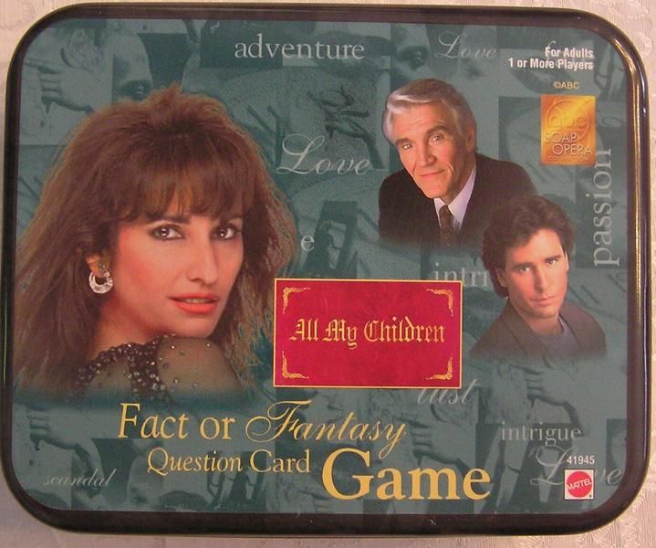 All My Children Fact or Fantasy Question Card Game doboz