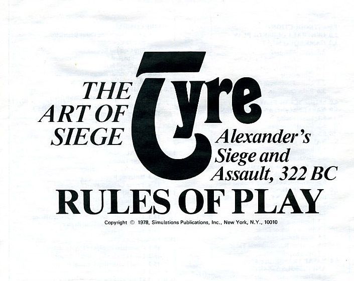 Coperta Tyre: Alexander's Siege and Assault, 322 BC