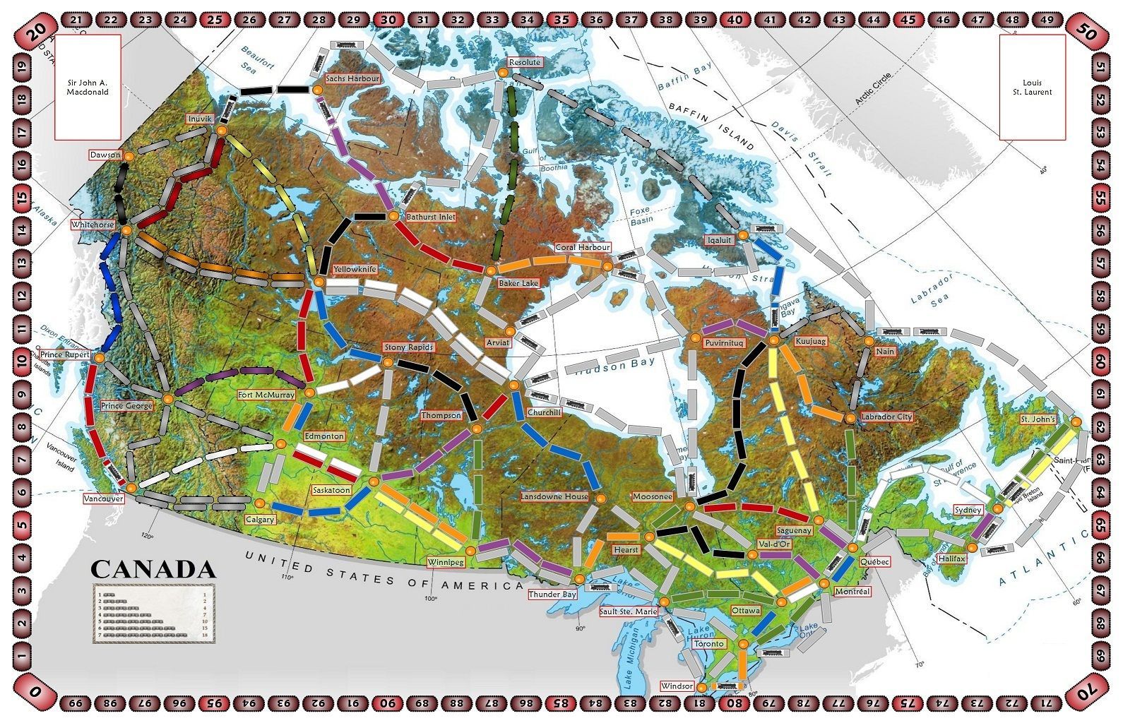 Canada (fan expansion for Ticket to Ride) box art