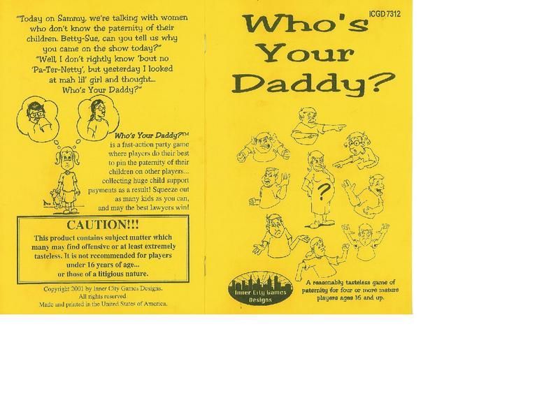 Coperta Who's Your Daddy?
