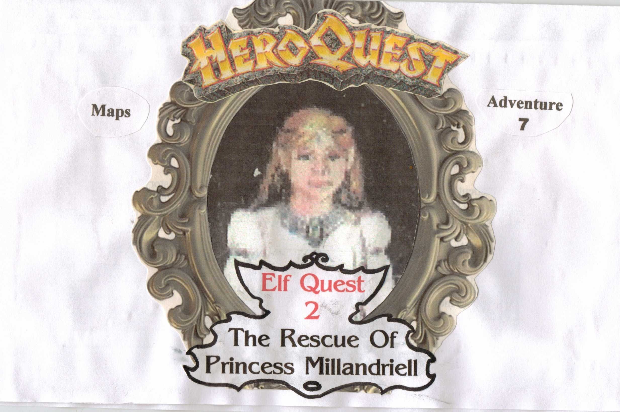 Adventure 7: The Rescue of Princess Millandriell (fan expansion for HeroQuest) box art
