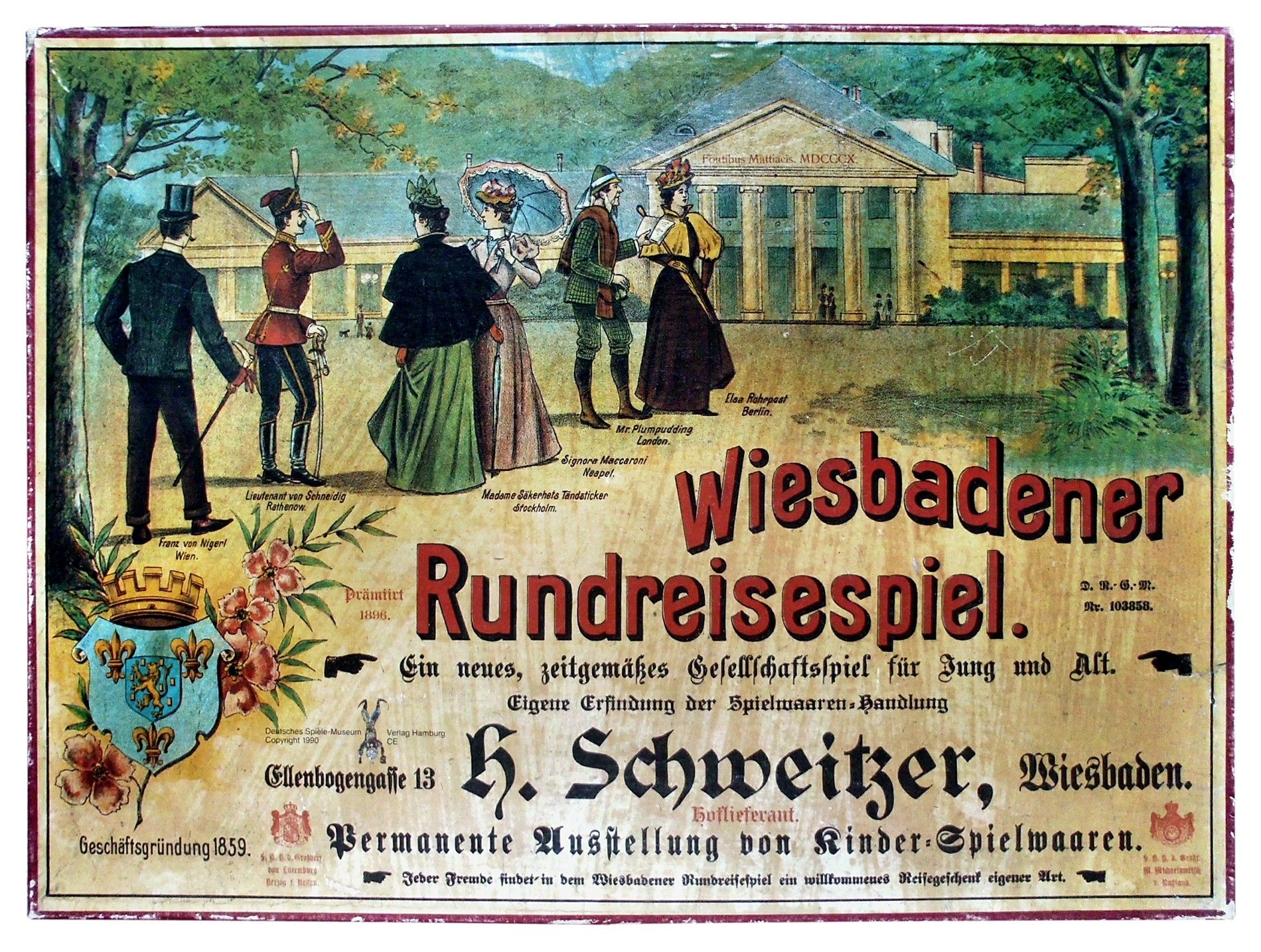 Wiesbadener Rundreisespiel doboz