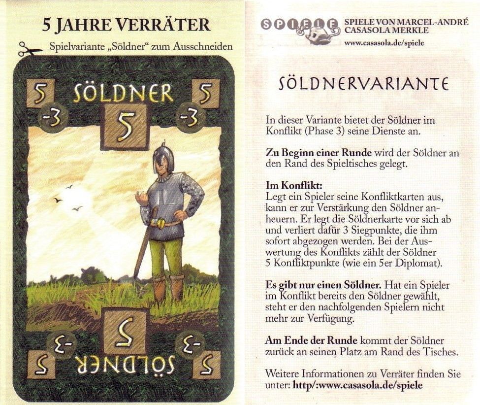Coperta Verräter: Söldnervariante