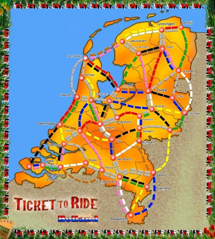 Holland (fan expansion for Ticket to Ride) doboz