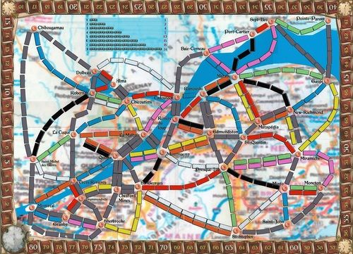 Quebec Province (fan expansion for Ticket to Ride) doboz