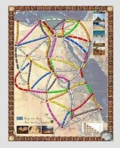 Reise durch Ägypten (fan expansion for Ticket to Ride) box art