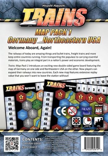 Trains: Map Pack 1 – Germany/Northeastern USA doboz