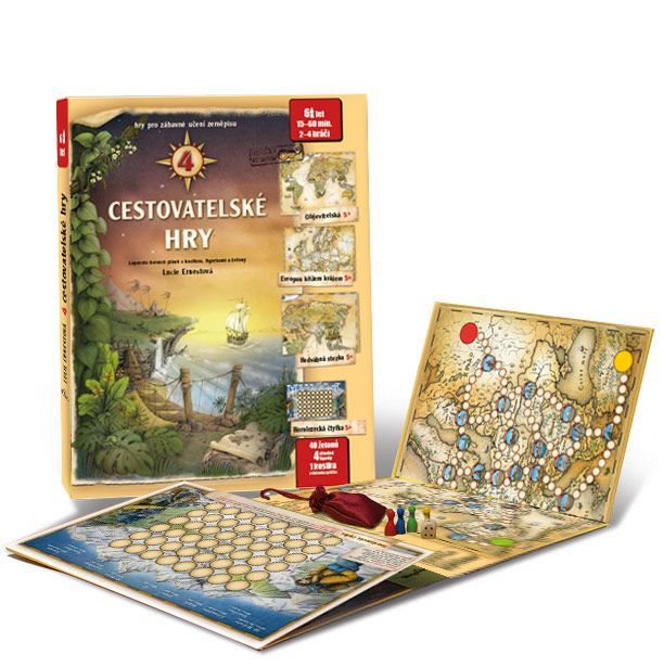4 cestovatelské hry box art
