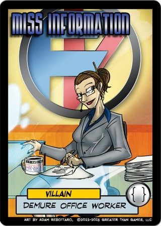 Coperta Sentinels of the Multiverse: Miss Information Villain Character
