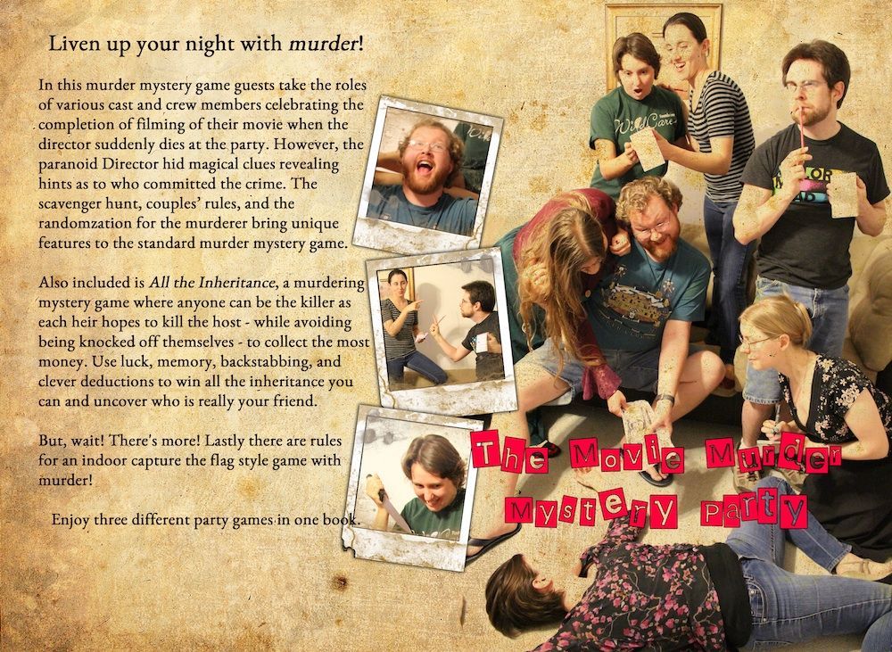The Movie Murder Mystery Party box art