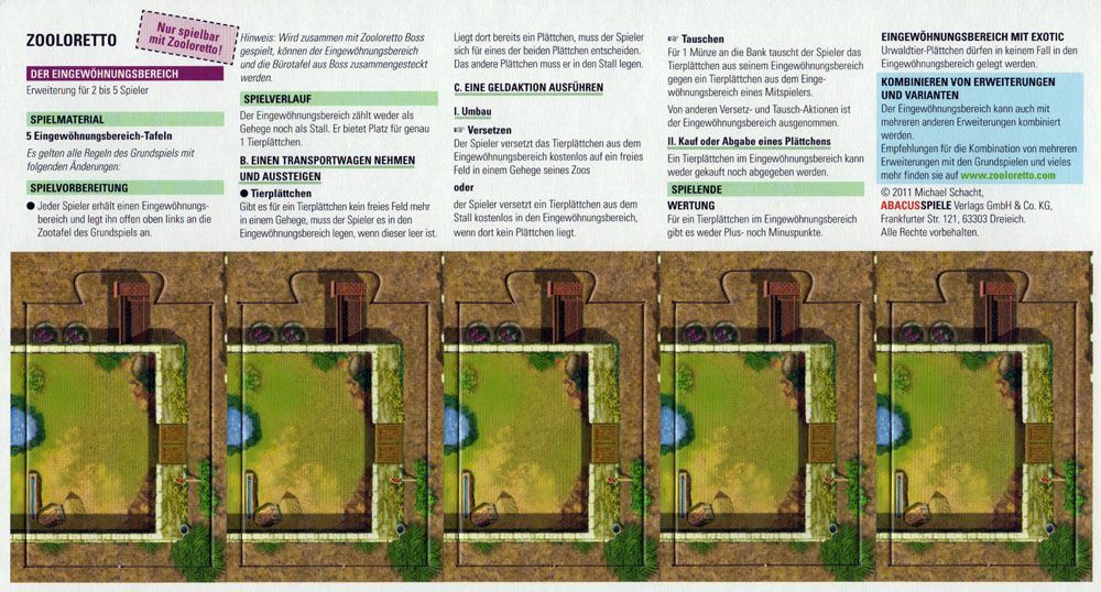 Zooloretto: Familiarisation Area box art