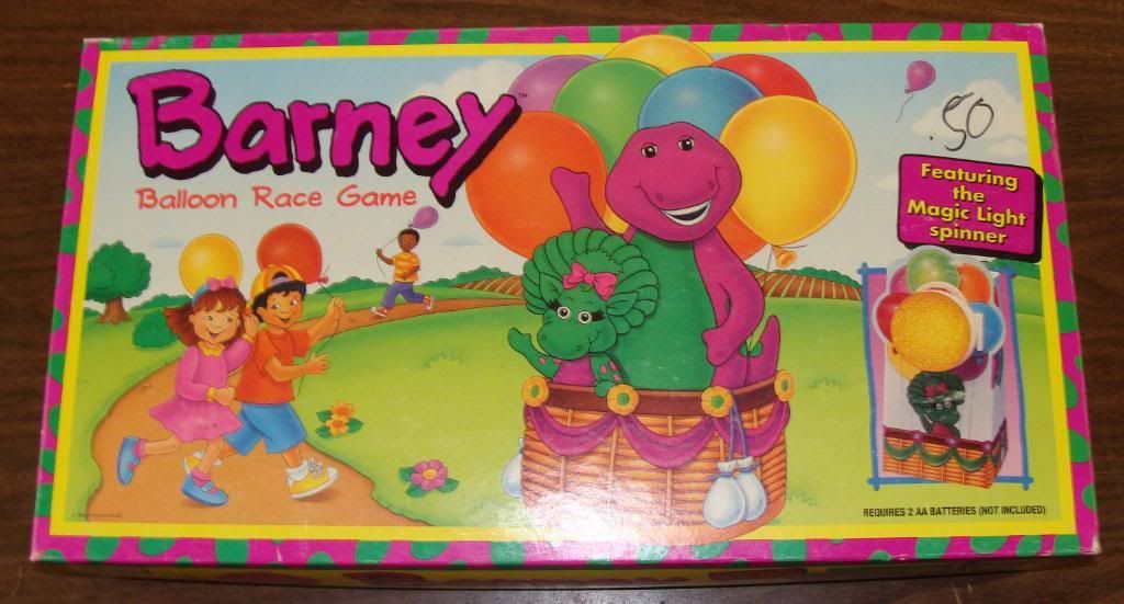 Barney Balloon Race Game doboz