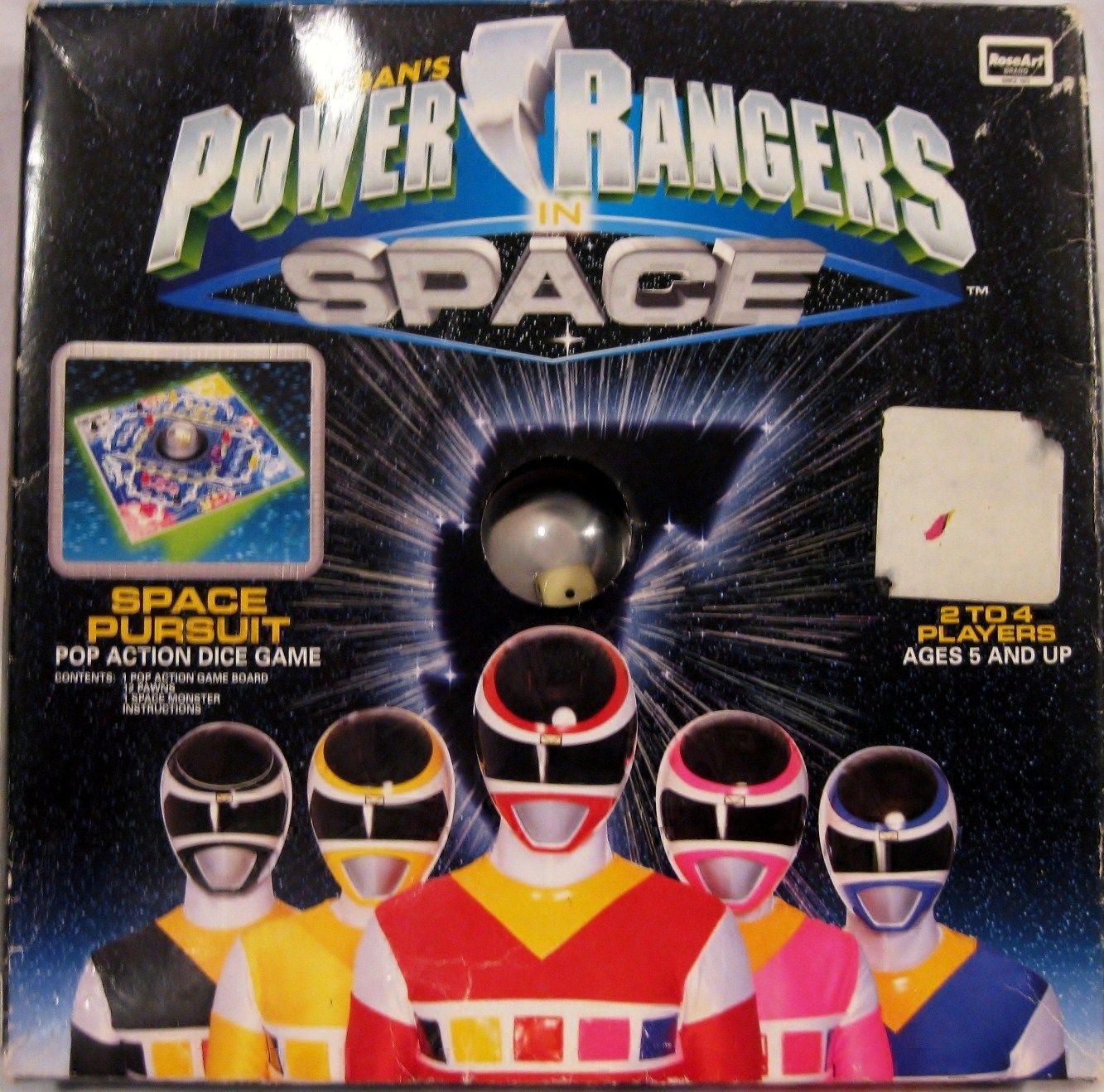 Power Rangers in Space: Space Pursuit Pop Action Dice Game doboz