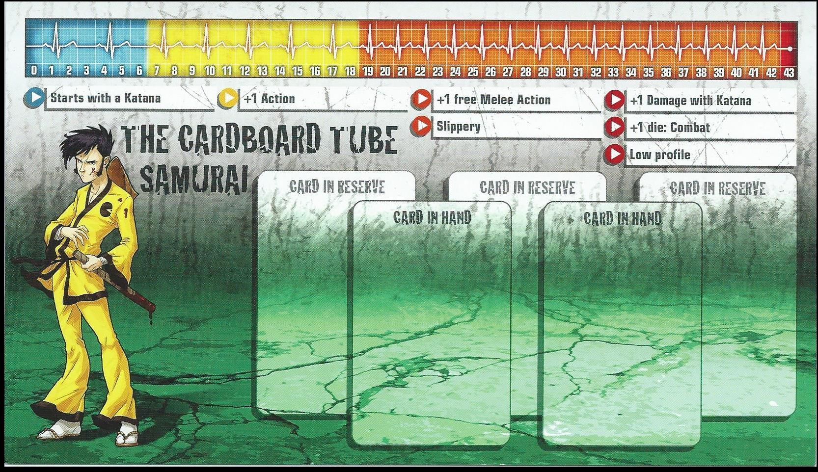 Coperta Zombicide Survivor: Cardboard Tube Samurai