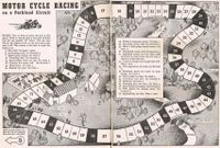 Motor Cycle Racing on a Parkland Circuit