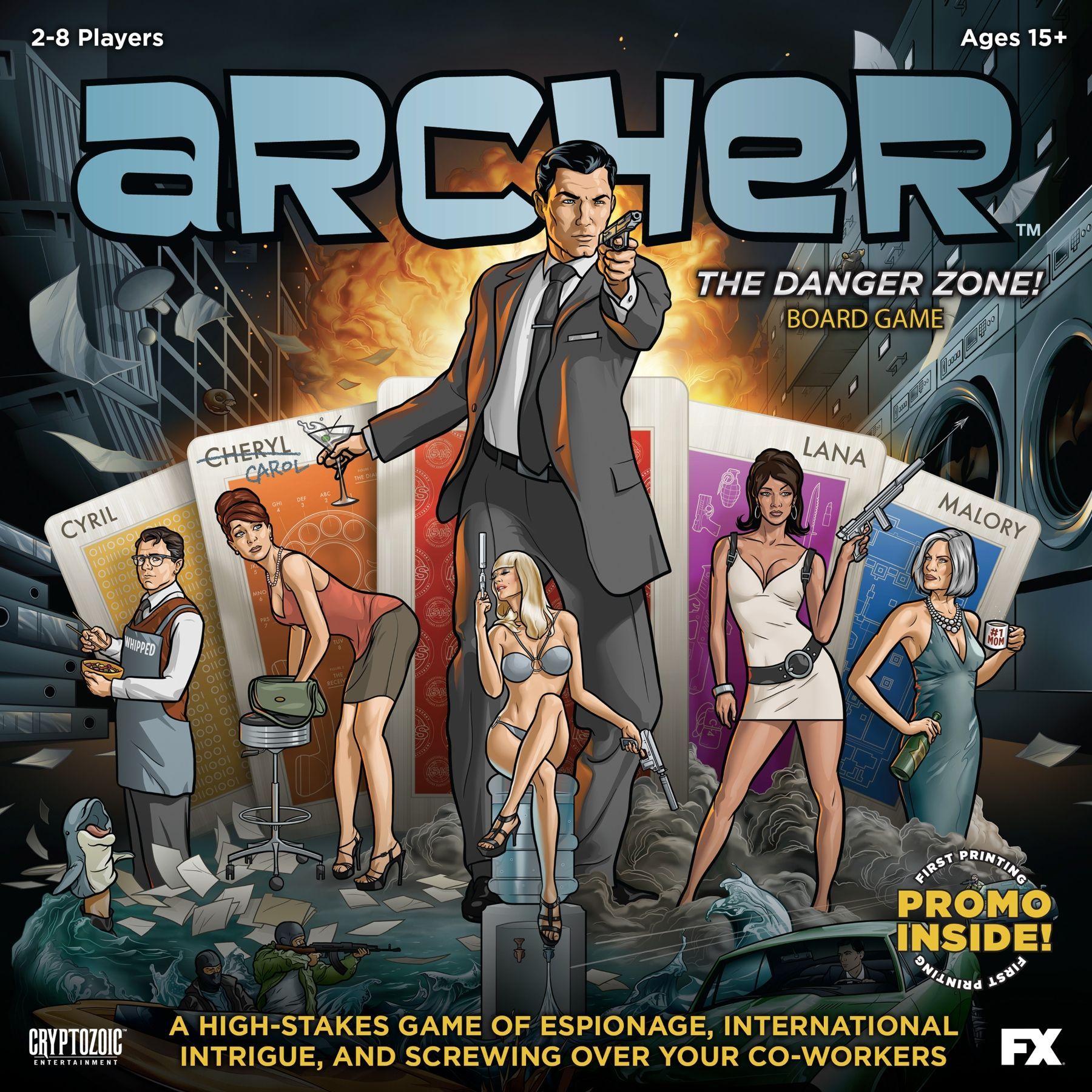 Coperta Archer: The Danger Zone! Board Game