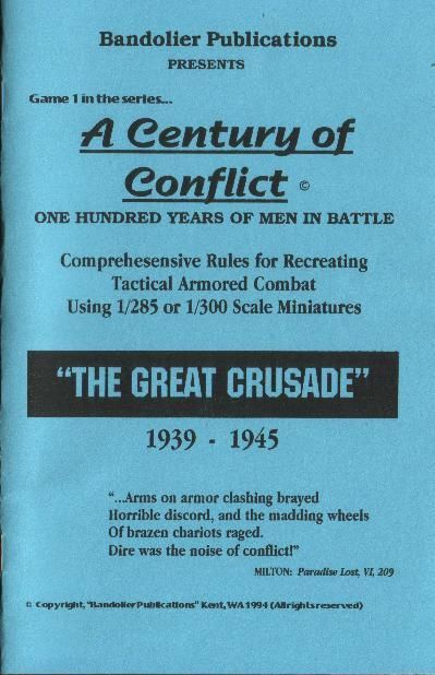 A Century of Conflict "The Great Crusade 1939~1945" box art