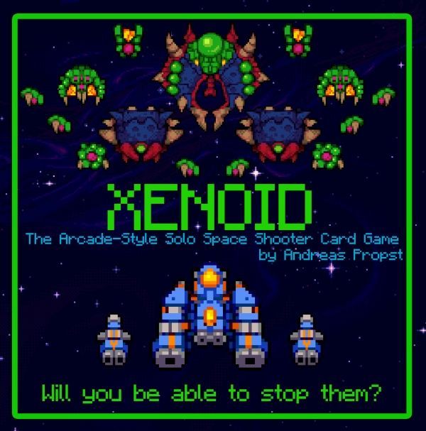 Xenoid: The Arcade-Style Solo Space-Shooter Card Game box art
