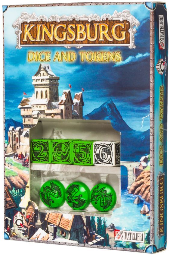 Kingsburg: Dice and Tokens (Green) doboz
