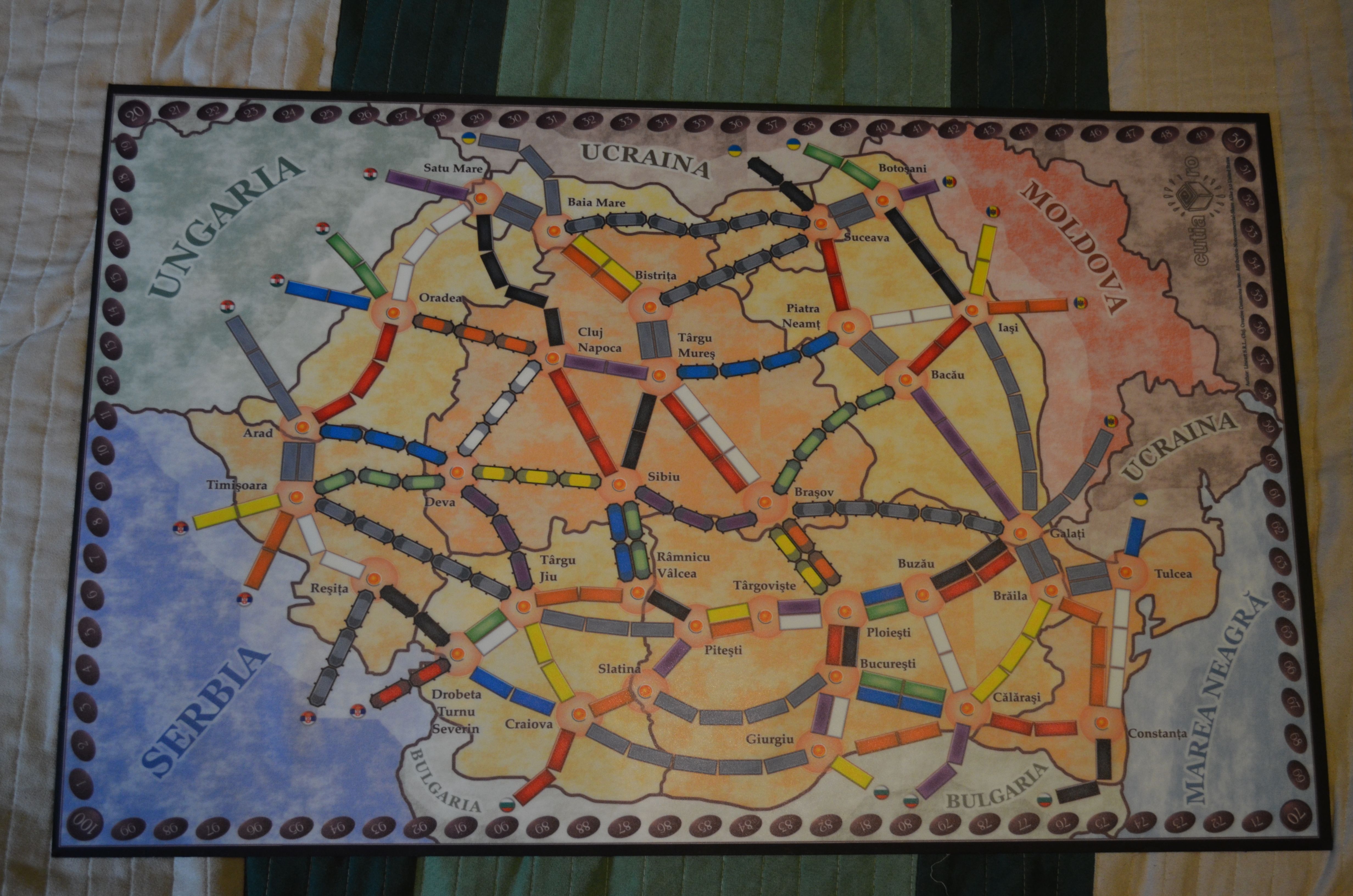 România (fan expansion for Ticket to Ride: Europe) doboz