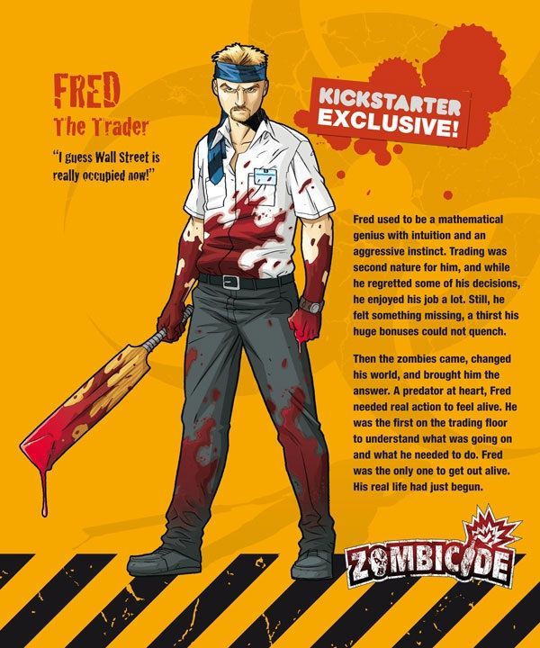 Coperta Zombicide Survivor: Fred the Trader