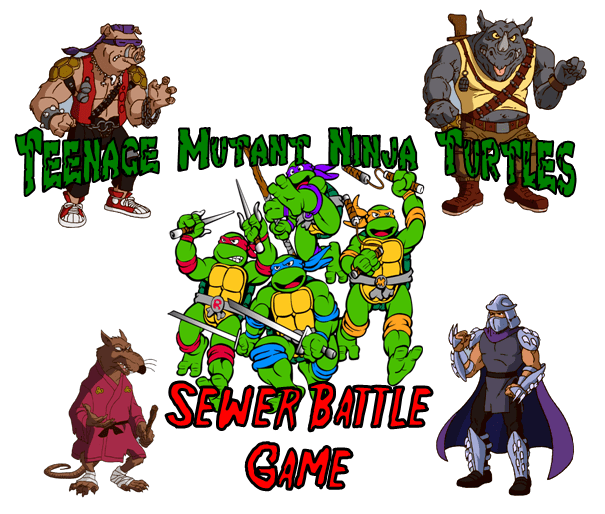 Teenage Mutant Ninja Turtles: Sewer Battle Game box art
