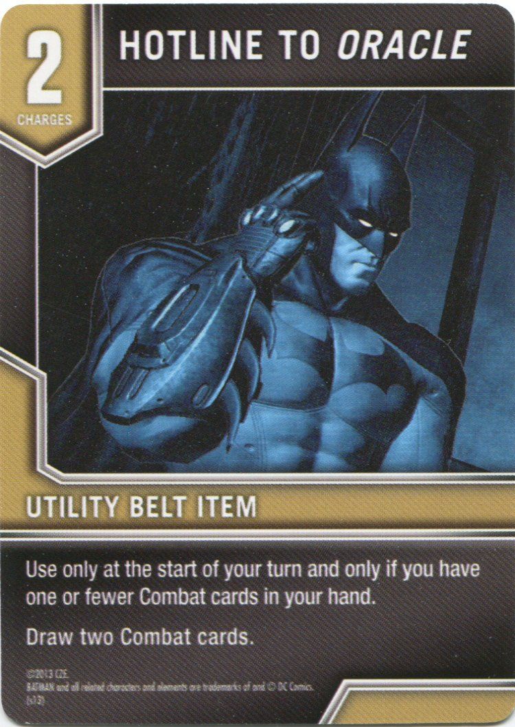 Batman: Arkham City Escape – Hotline to Oracle Promo card doboz