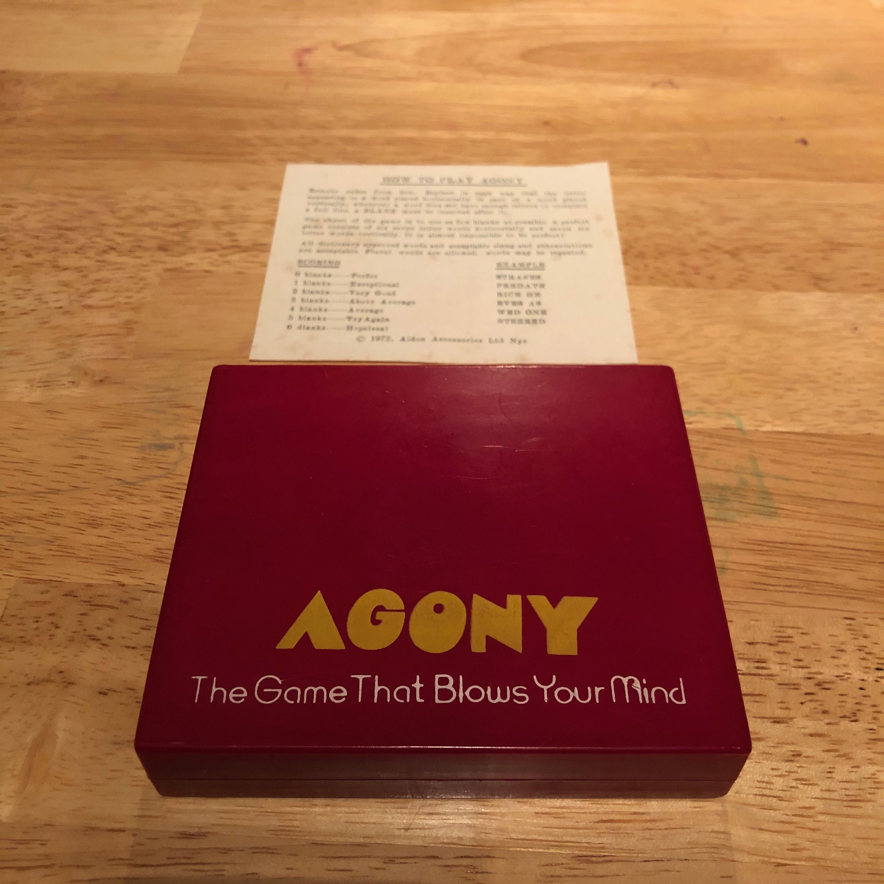 Agony box art