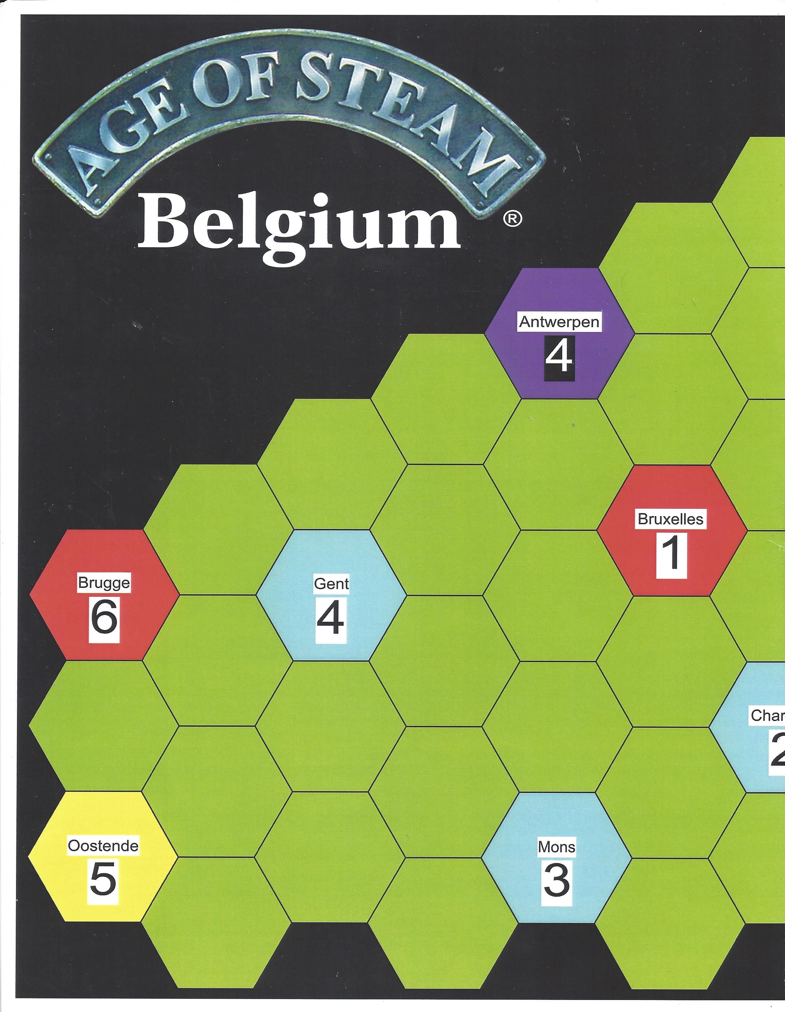 Age of Steam Expansion: Belgium box art