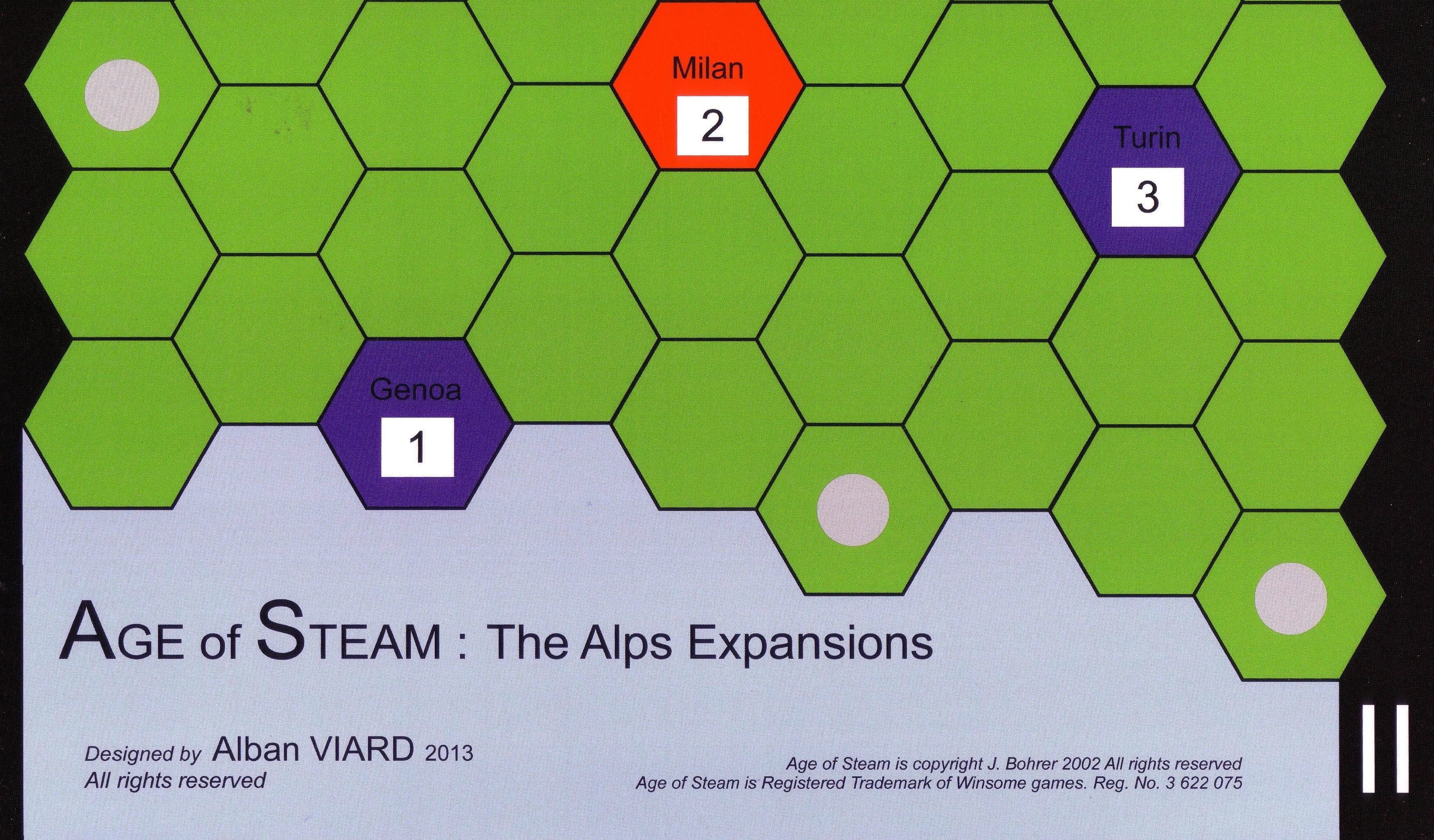 Age of Steam Expansion: The Alps box art