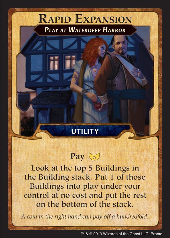Lords of Waterdeep: Rapid Expansion Promo Card box art