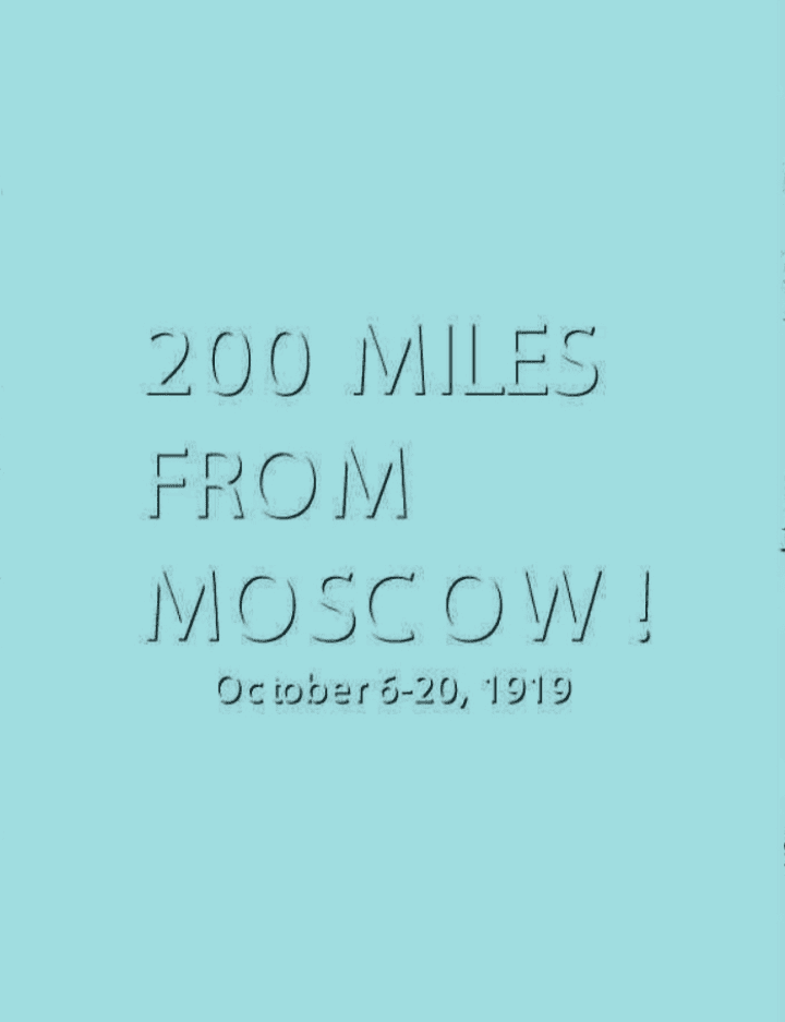 200 Miles from Moscow box art
