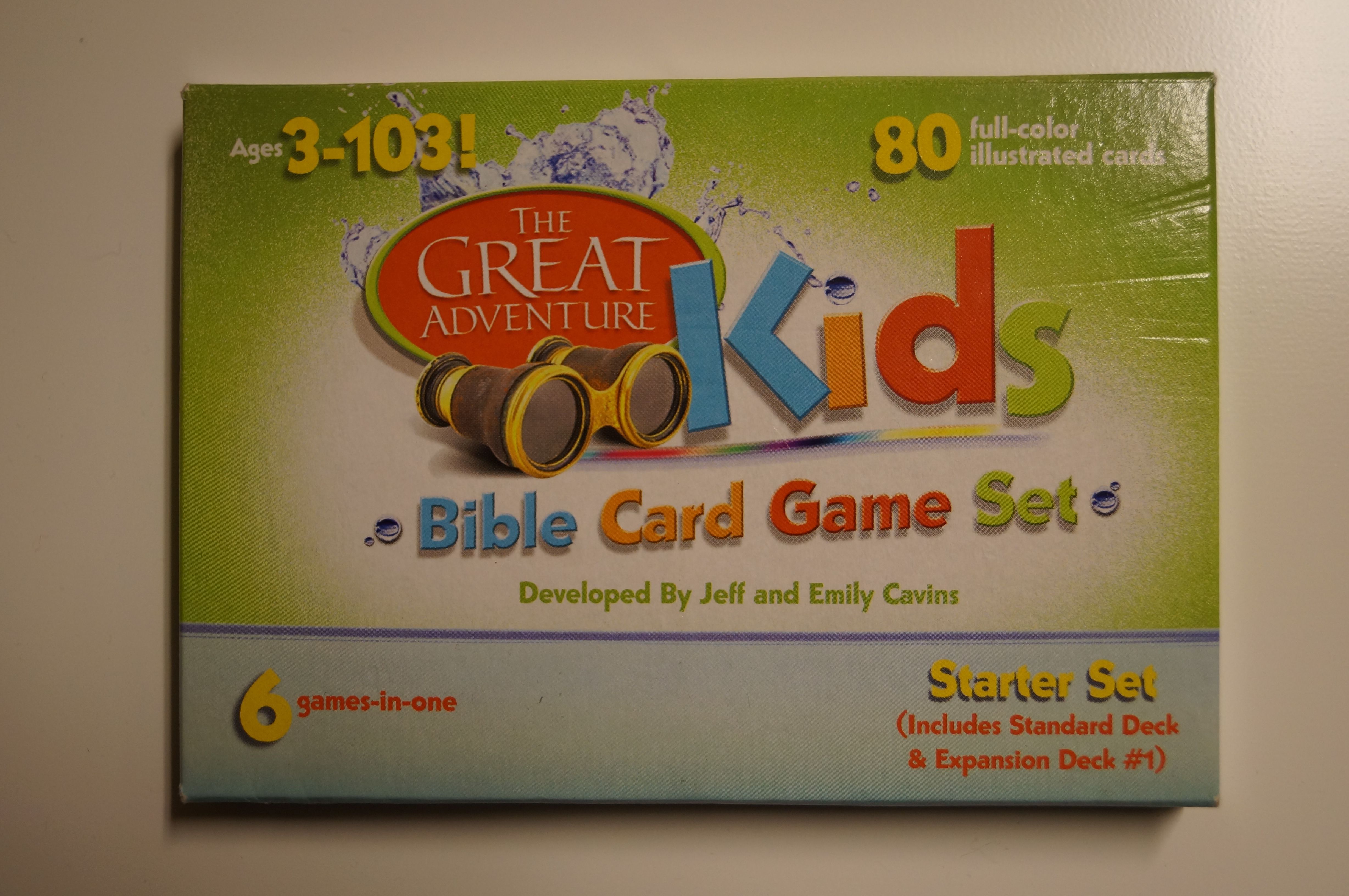 The Great Adventure Kids Bible Card Game Set box art