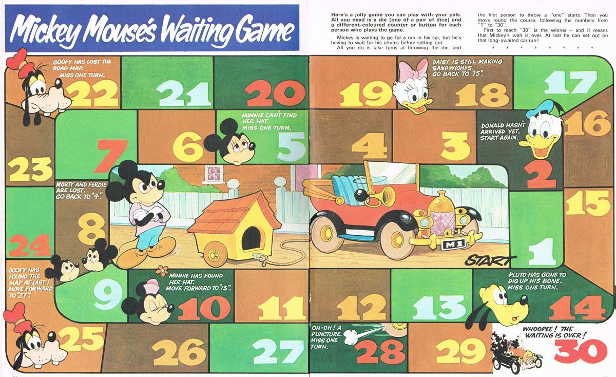 Mickey Mouse's Waiting Game box art