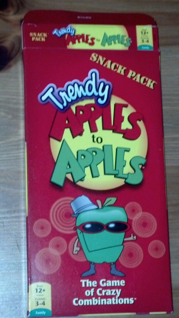 Trendy Apples to Apples Snack Pack box art