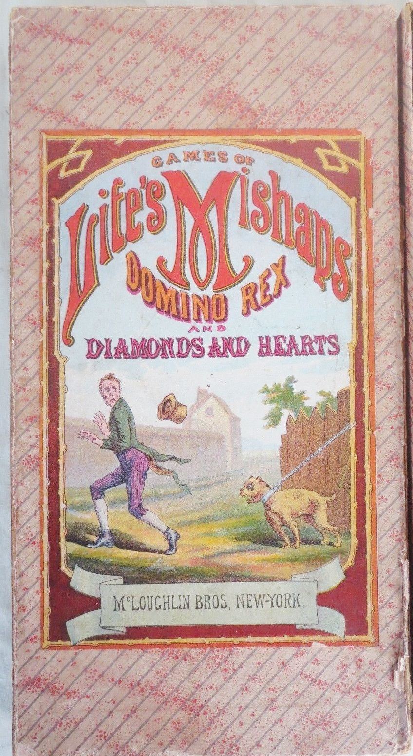 Games of Life's Mishaps, Domino Rex, and Diamonds and Hearts box art