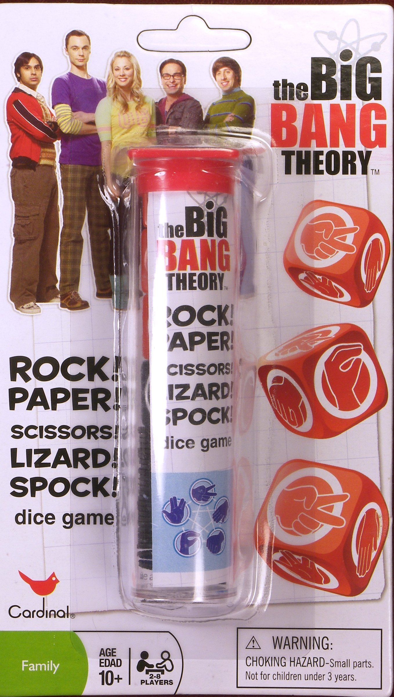 The Big Bang Theory: Rock! Paper! Scissors! Lizard! Spock! Dice Game box art